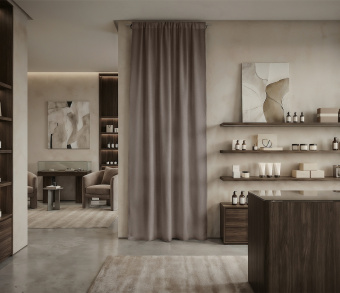 Штора Микровелюр v31 с креплением Кулиса. Фото 1