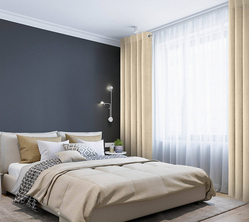 Канвас однотонные v05 с креплением Люверсы. Фото 1