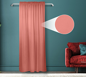 Штора Велюр матовый с креплением Кулиса с гребешком v25