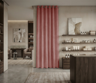 Штора Микровелюр v16 с креплением Люверсы. Фото 1