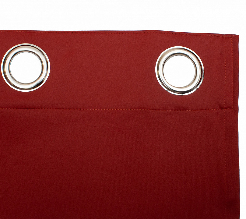 Шторы Премиум терракотовые на люверсах. Фото 5