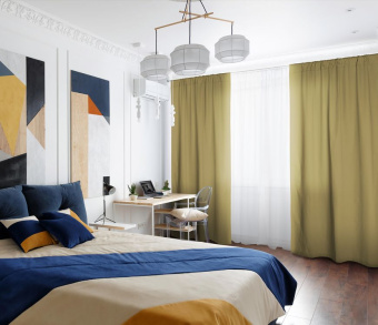 Шторы Эконом бежевые на кулиске с гребешком. Фото 3