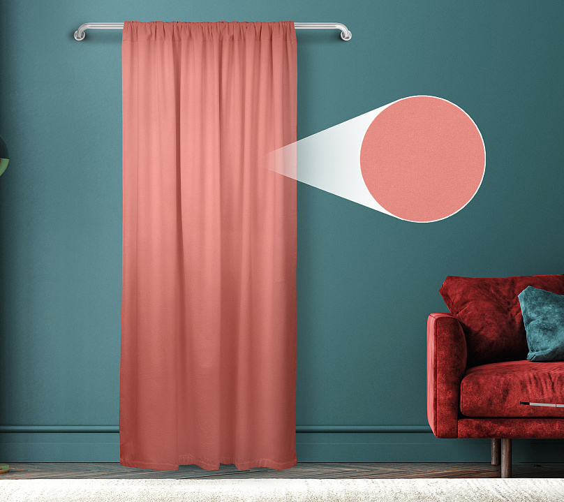 Штора Велюр матовый с креплением Кулиса v25. Фото 1