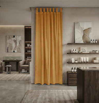 Штора Микровелюр v11 с креплением Петли с липучкой