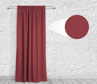 Шторы Премиум терракотовые на тесьме. Фото 4