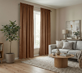 Штора Микровелюр v27 с креплением Кулиса с гребешком