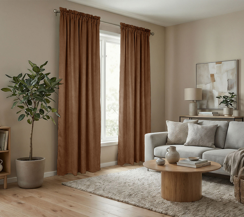 Штора Микровелюр v27 с креплением Кулиса с гребешком. Фото 2