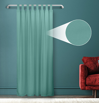 Штора Велюр матовый с креплением Петли с липучкой v14