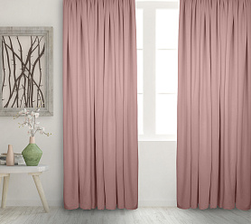 Штора Велюр матовый с креплением Кулиса с гребешком v24