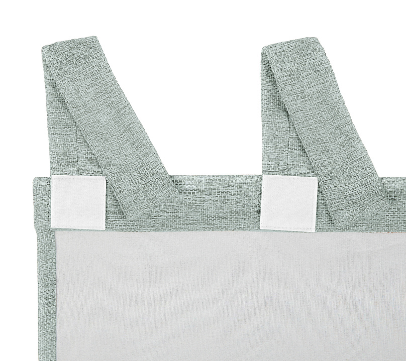 Штора Димаут Рогожка с креплением Петли с липучкой v14. Фото 5