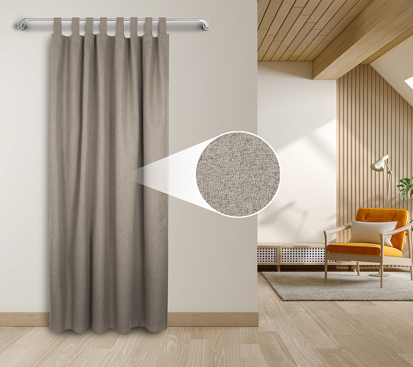 Штора Блэкаут Долли с креплением Петли v05. Фото 1