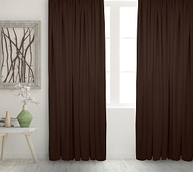 Штора Велюр матовый с креплением Петли v31