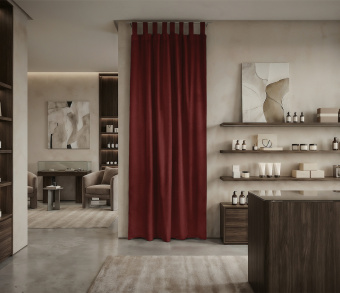 Штора Микровелюр v35 с креплением Петли с липучкой. Фото 1