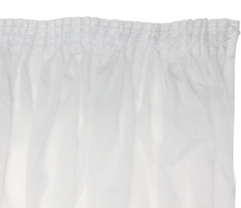 Вуаль однотонная белая на тесьме. Фото 6