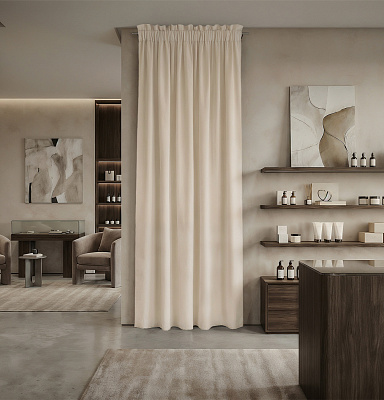 Штора Микровелюр v03 с креплением Кулиса с гребешком