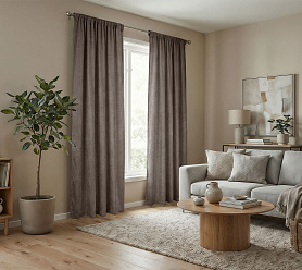 Штора Микровелюр v31 с креплением Кулиса