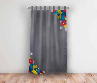 Шторы Премиум с логотипом на петлях без липучек. Фото 12