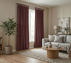 Штора Микровелюр v34 с креплением Петли с липучкой