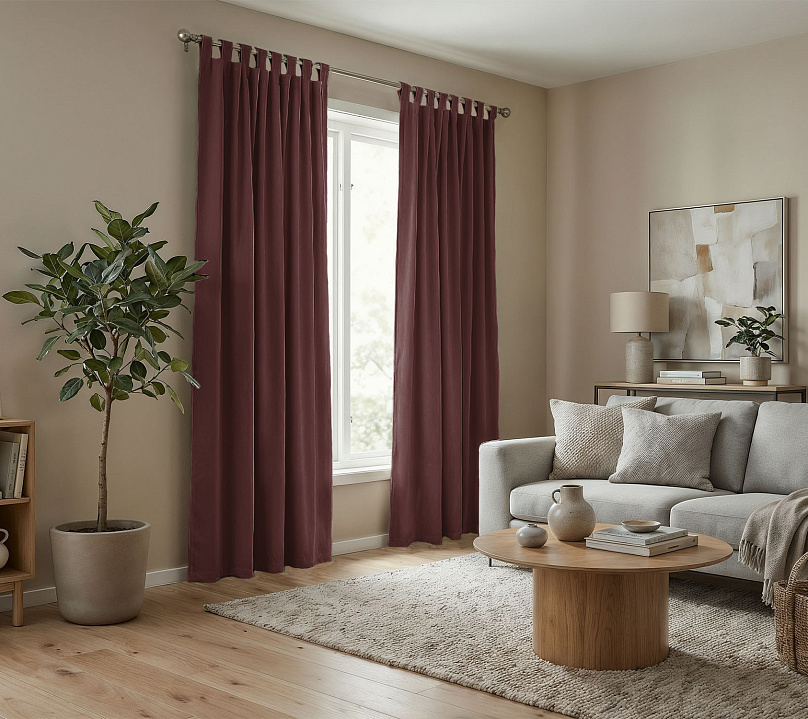 Штора Микровелюр v34 с креплением Петли с липучкой. Фото 2