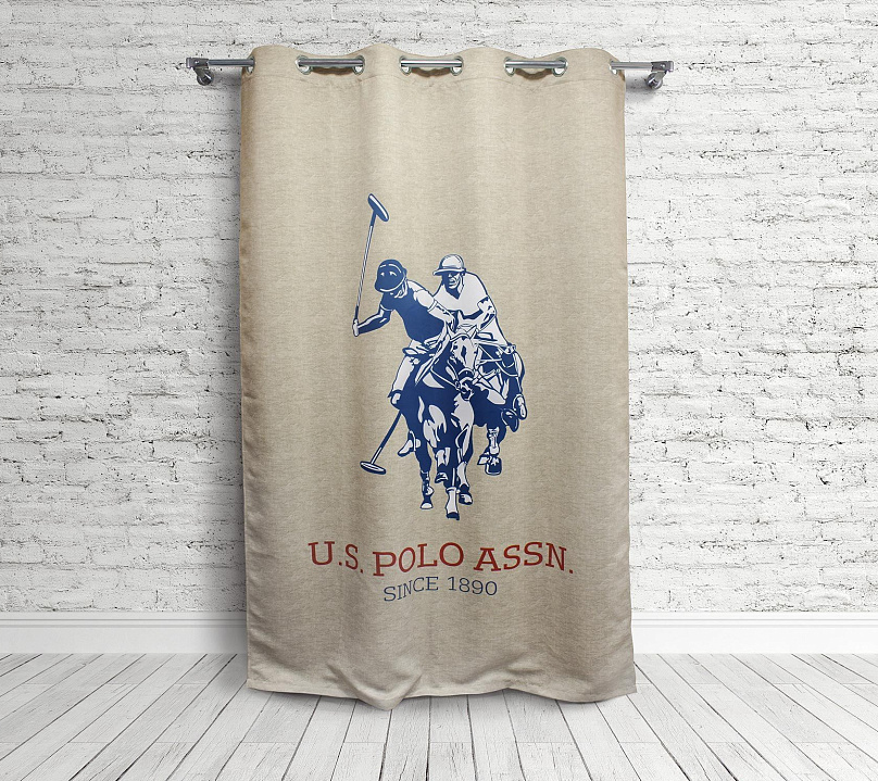 Шторы Премиум с логотипом на люверсах. Фото 5