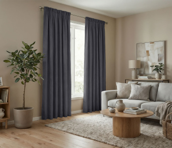 Штора Микровелюр v32 с креплением Шторная тесьма. Фото 2