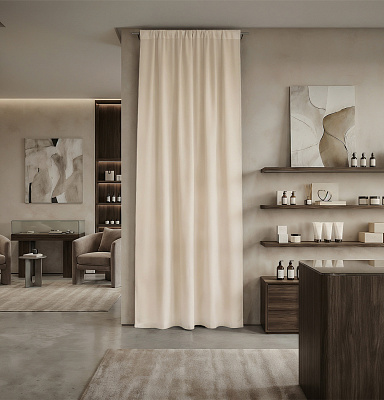 Штора Микровелюр v01 с креплением Кулиса