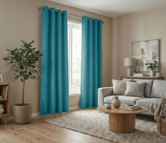 Штора Микровелюр v23 с креплением Люверсы. Фото 2