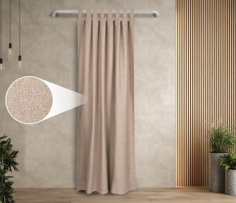 Штора Димаут Рогожка с креплением Петли v04. Фото 1