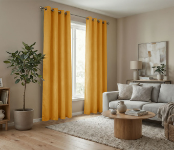 Штора Микровелюр v12 с креплением Люверсы. Фото 2