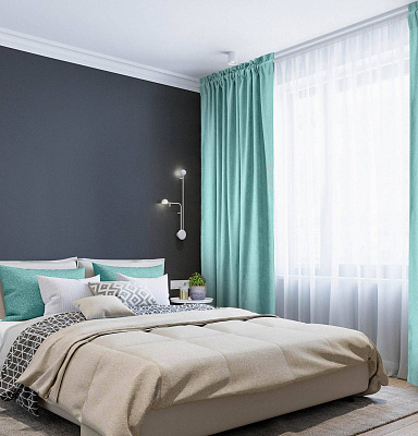 Канвас однотонные v27 с креплением Кулиска с гребешком 