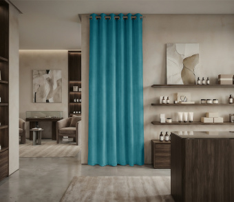 Штора Микровелюр v23 с креплением Люверсы. Фото 1