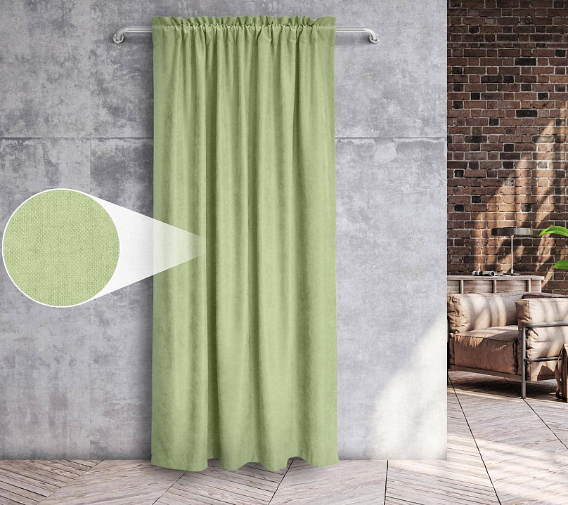 Канвас однотонные v33 с креплением Кулиска с гребешком . Фото 3