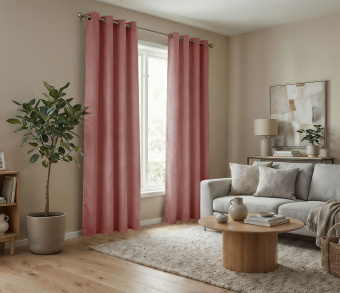 Штора Микровелюр v16 с креплением Люверсы. Фото 2