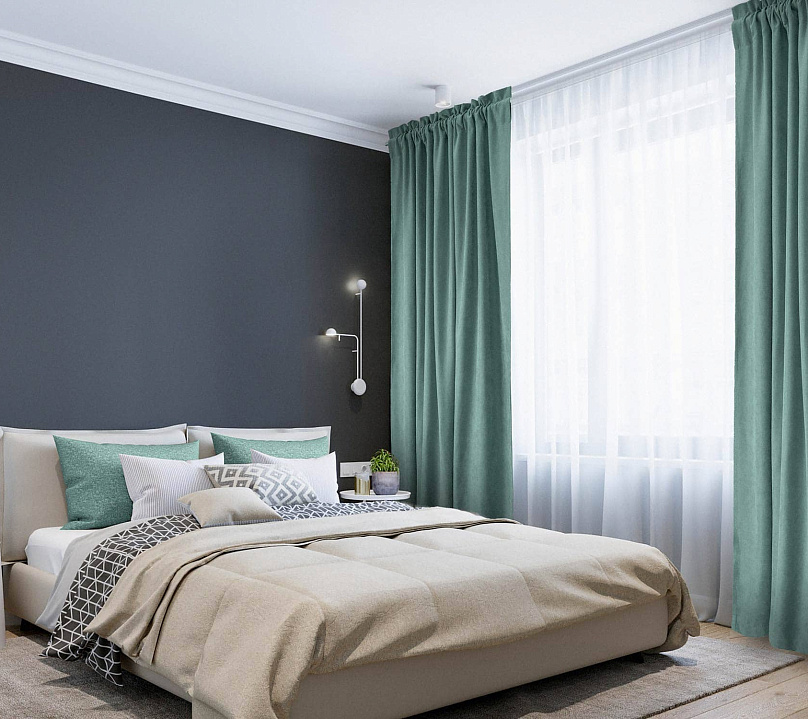 Канвас однотонные v31 с креплением Кулиска с гребешком . Фото 1