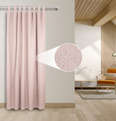 Штора Блэкаут Долли с креплением Петли v07