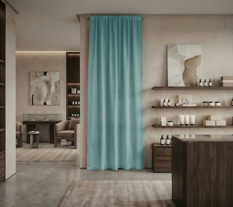 Штора Микровелюр v19 с креплением Кулиса. Фото 1