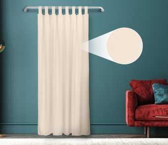 Штора Велюр матовый с креплением Петли v02. Фото 1