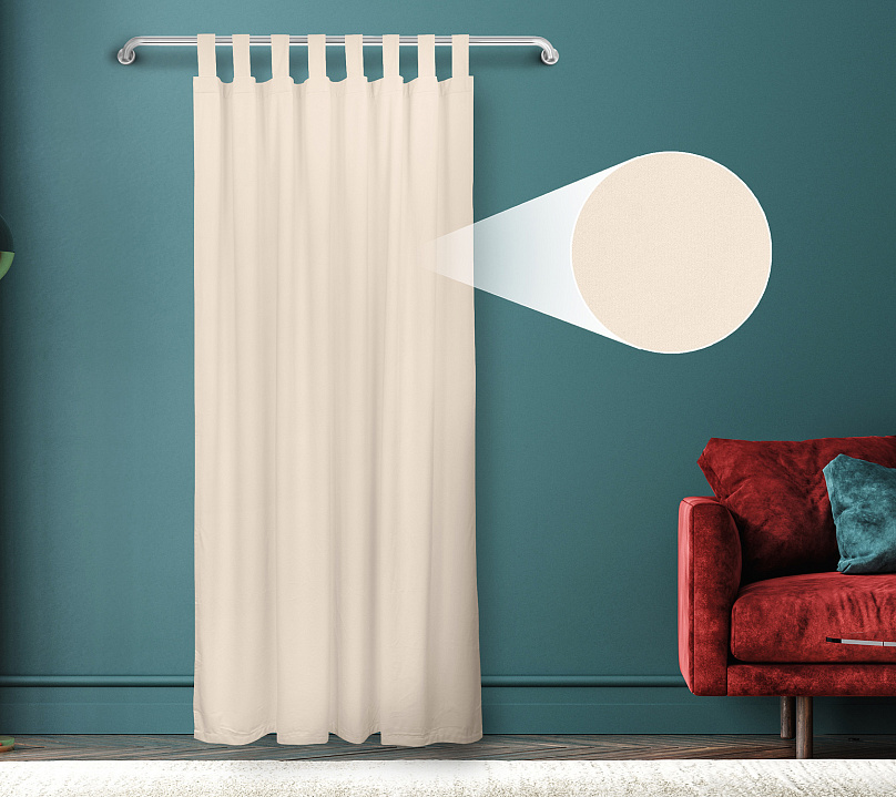 Штора Велюр матовый с креплением Петли v02. Фото 1