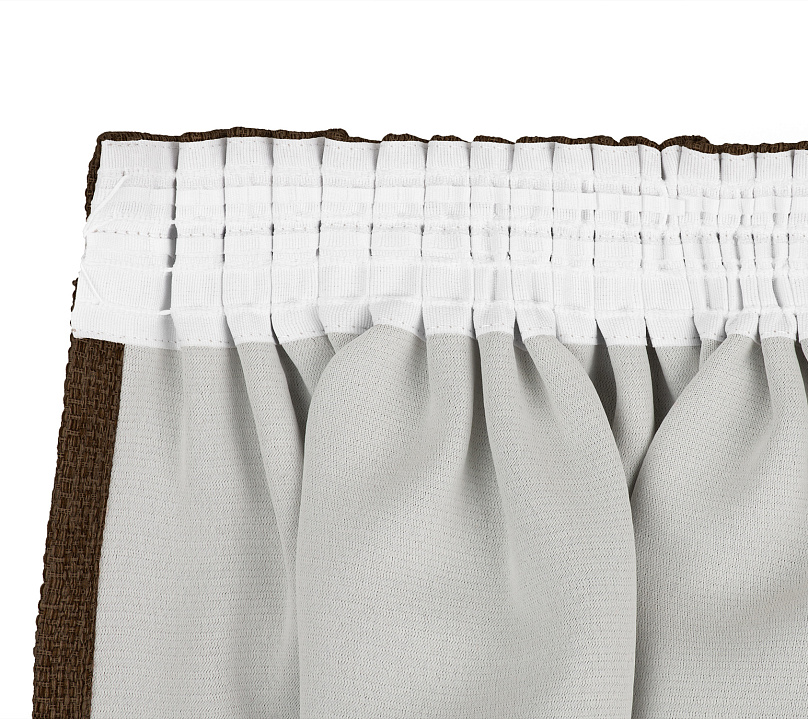 Штора Димаут Рогожка с креплением Шторная тесьма v26. Фото 5