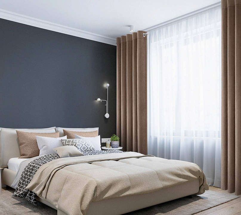 Канвас однотонные v45 с креплением Люверсы. Фото 1