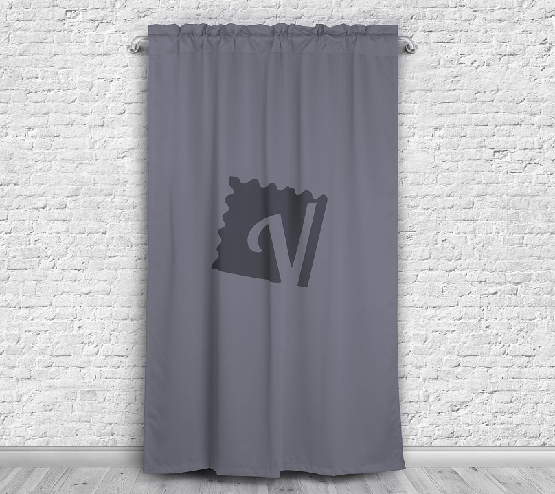 Шторы Премиум с логотипом на кулиске с гребешком. Фото 2