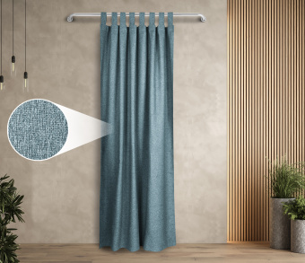 Штора Димаут Рогожка с креплением Петли с липучкой v18. Фото 1