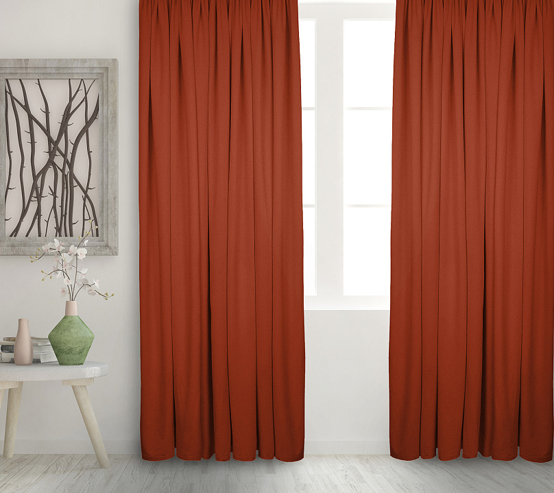 Штора Велюр матовый с креплением Шторная тесьма v23. Фото 2