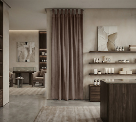 Штора Микровелюр v30 с креплением Петли с липучкой