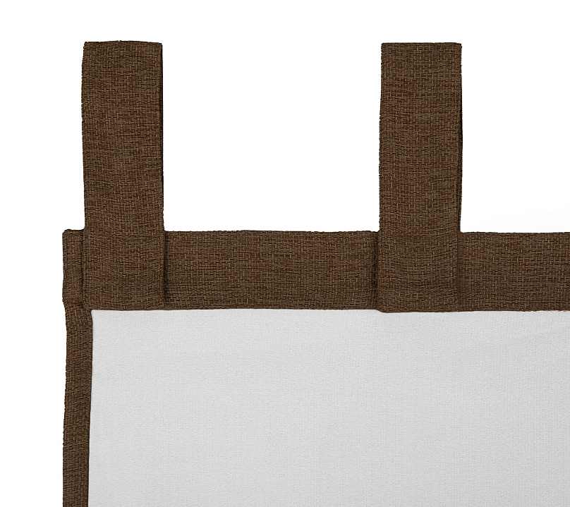 Штора Димаут Рогожка с креплением Петли с липучкой v26. Фото 4