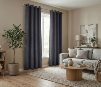 Штора Микровелюр v32 с креплением Люверсы. Фото 2