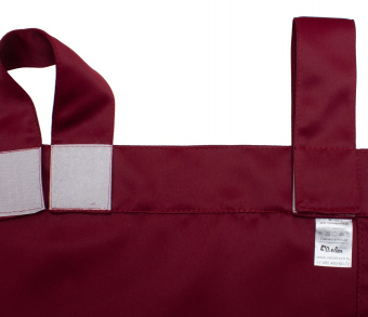 Шторы Премиум рубиновые на петлях на липучках. Фото 6