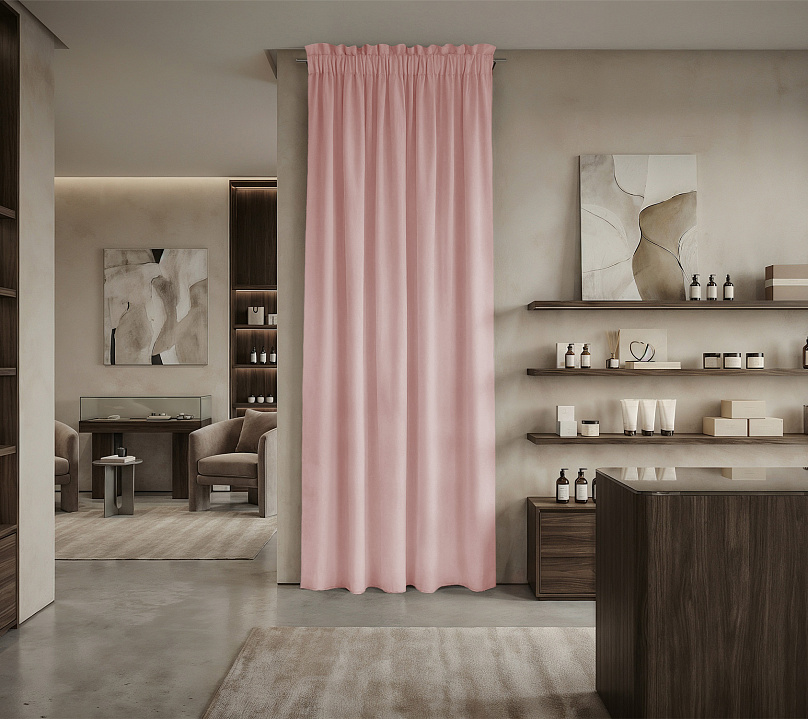 Штора Микровелюр v15 с креплением Кулиса с гребешком. Фото 1