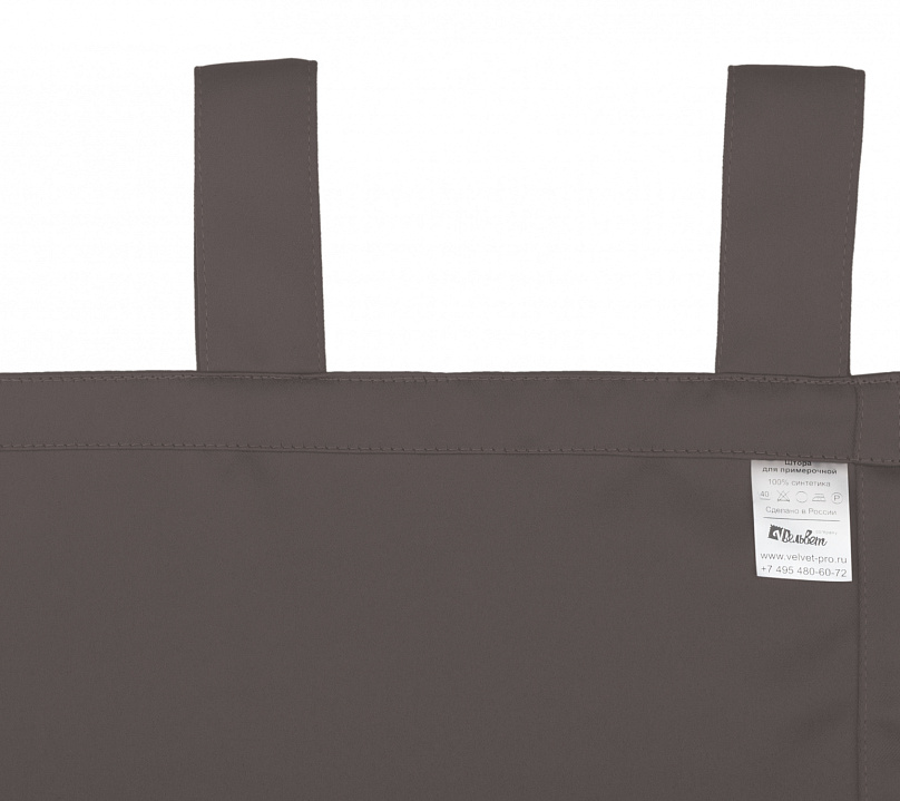 Шторы Премиум светло-коричневые на петлях без липучек. Фото 7