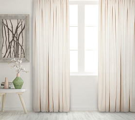 Штора Велюр матовый с креплением Кулиса с гребешком v01